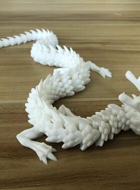 3d打印中国龙鱼缸造景神龙型摆件饰品模型创意手办礼物关节可活