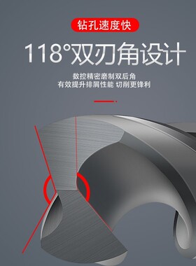 黑色氮化麻花钻家用钢件不锈钢加长钻头1-13mm100 160 200 250L