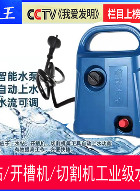 槽王水泵小型水钻专用微型12v迷你抽水泵开槽机切割机自吸潜水泵