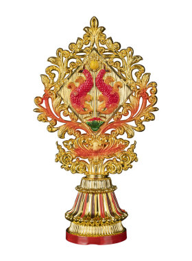 西藏八吉祥摆件大莲花座供密宗法器装饰吉祥八宝藏传具摆件