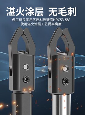 数控车床拉料器二爪拨料刀柄车床取料工具20柄25柄上料拉料夹具