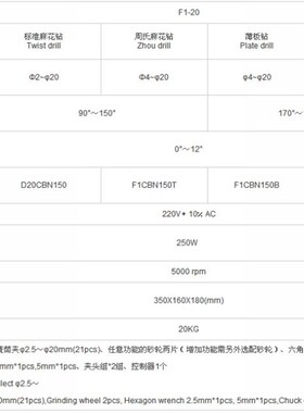 利优F1-20五合一钻头研磨机全自动傻瓜式台阶钻麻花钻薄板磨刀机