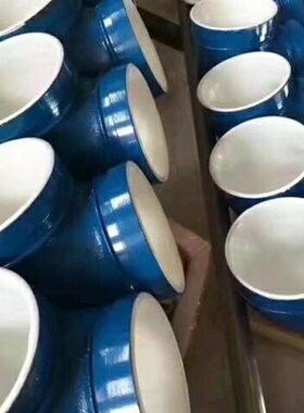 蓝色钢塑沟槽正三通 蓝色钢塑卡箍三通蓝色钢塑衬塑涂塑三通