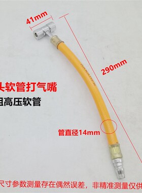 轮胎充气嘴汽车充气头加气嘴接头自行车摩托车气泵打气嘴带压力表