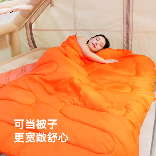JOGOFO石墨烯云绒睡袋成人被子两用车用抗寒秋冬加厚户外露营睡袋 - 图2