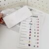 Study time check-in schedule, refrigerator magnet, message board, hole board magnetic sticker, decorative magnet, magnet