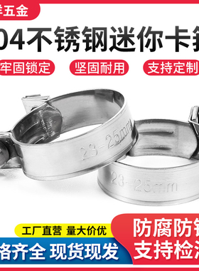 304不锈钢迷你强力卡箍不锈钢喉箍卡箍抱箍小卡箍汽车油管卡箍
