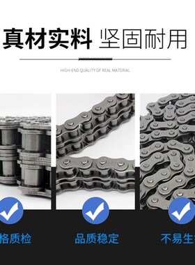 盾牌双排链条06B短节距6分传输链08B4分滚子传送链12A24A工业链条