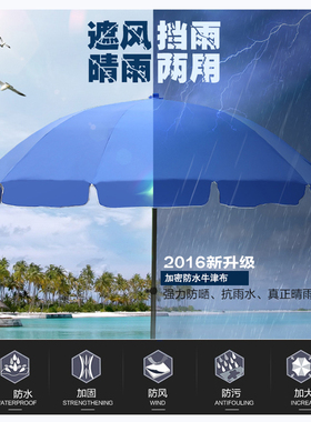 户外遮阳伞太阳伞大号广告圆伞摆摊伞印刷定制折叠大雨伞防雨防晒