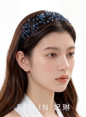 满天星水晶发箍女轻奢小众高级感2026新款发卡头箍精致设计感发饰