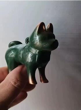 河南博物院文创冰箱贴绿釉立姿陶狗文物复原立体摆件博物馆纪念品