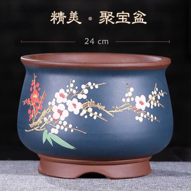 Purple sand flower pot Clivia flower pot cornucopia money tree flower pot creative home pothos indoor desktop flower pot