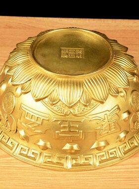聚宝盆 客厅 纯铜 铜盆 家居店铺软装饰工艺品酒店开业礼品存钱罐