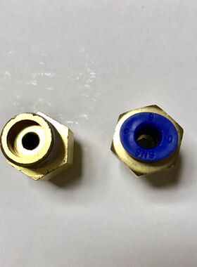 塑料pu管 气管快插接头 外牙螺纹m14x1.5 另外一边接外径6mm气管