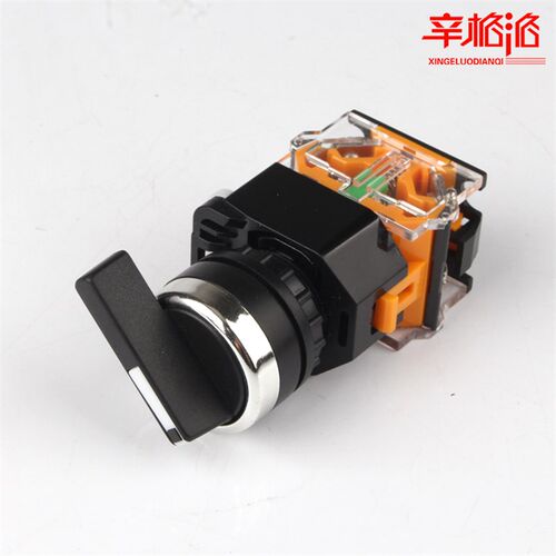 LA38/203 209B长柄三档旋钮自锁LA38-20XB31选择按钮旋转开关22mm - 图0