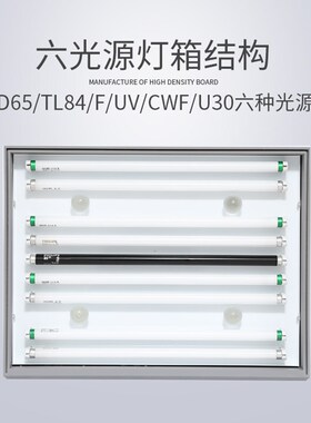 国际标准进口D65对色灯箱四五六七光源箱面料纺织LED调漆印刷染料