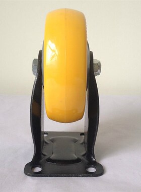 轮子4寸轮子聚氨酯定向轮静音轮手推车轮平板车轮子工具车轮轱辘