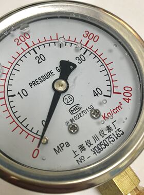 耐震压力表 Y60 0-40mpa 银焊  径向 螺纹m14x1.5 400kg/cm2 60mm