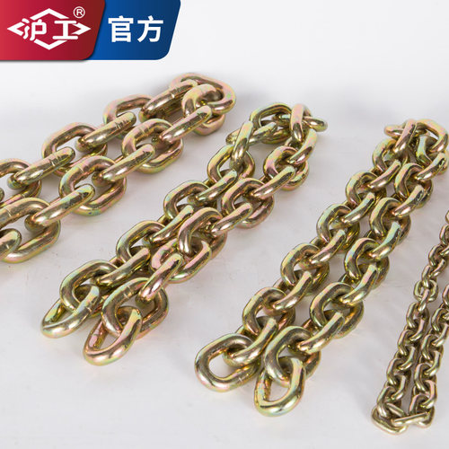 沪工G80级起重链条锰钢吊索具链条吊装桥索链条手拉葫芦链条配件 - 图1