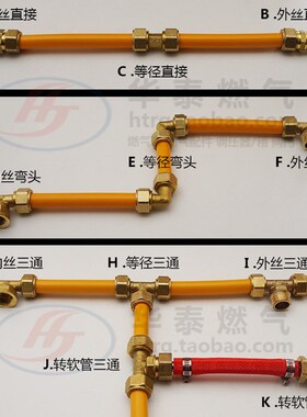 铝塑管管件 四分铝塑管专用铜接头 DN15天然气铝塑料管接头配件