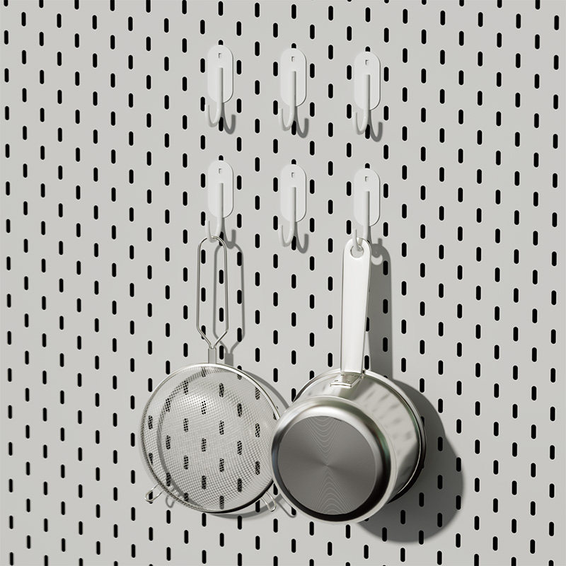 Perforated board accessories S large hook hook storage box hanging basket wall-mounted punch-free laminate storage rack customization