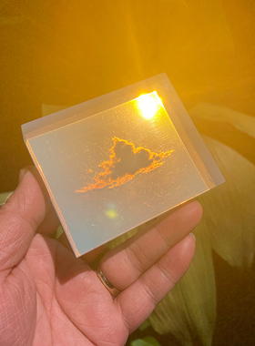 【青木制】手作天空云朵摆件云立方滴胶创意文艺水晶定制情侣礼物