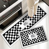 High-end retro kitchen special floor mats, water-absorbent diatom mud, household anti-slip and anti-fall customizable dirt-resistant floor mats and carpets
