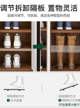 鞋柜家用门口楼道外出租屋用新款入户玄关柜对开收纳柜小户型鞋架