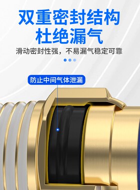 气管快插铜接头直通外螺纹外丝气动元件快接气源接头PC8-02/6-M5