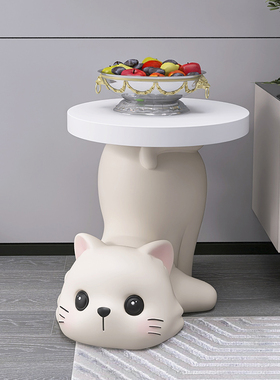 可爱猫咪茶几客厅沙发旁落地摆件家居装饰品床头柜乔迁新居礼品
