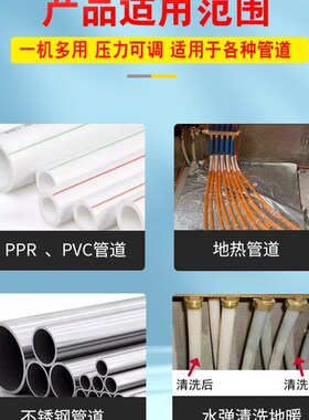 电动隔膜泵 管道试压泵试压机ppr水管打压器测压可调款地暖清洗泵