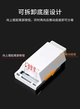 重型房门反弹器按压式隐形碰珠衣橱柜暗装强磁吸合器免拉手门碰珠