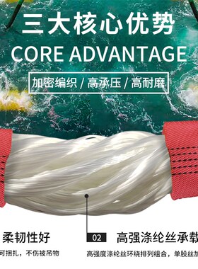 舞台用吊装带黑色环形演出桁架搭设专用起重软吊带3t音响音箱吊绳