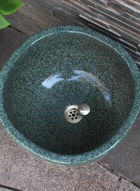 户外陶瓷拖把池室外拖布池拖地大号圆形墩布池阳台家用高脚盆加高