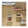 Solid wood hole board custom display rack wooden desktop wall desk storage wall entrance entrance door storage rack