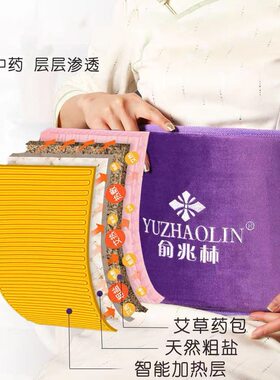 甄选俞兆林电加热盐袋粗海盐热敷包神器家用艾灸热敷护腰带暖宫带