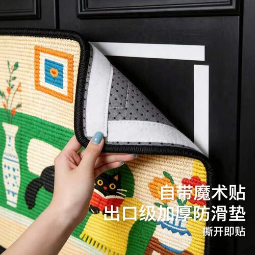 猫爬架家用进口剑麻猫抓板耐磨不掉屑贴墙立式抓垫磨爪猫咪猫玩具 - 图2