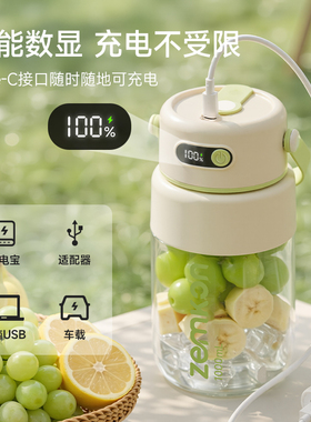 ZEMKON便携式榨汁杯可碎冰新款