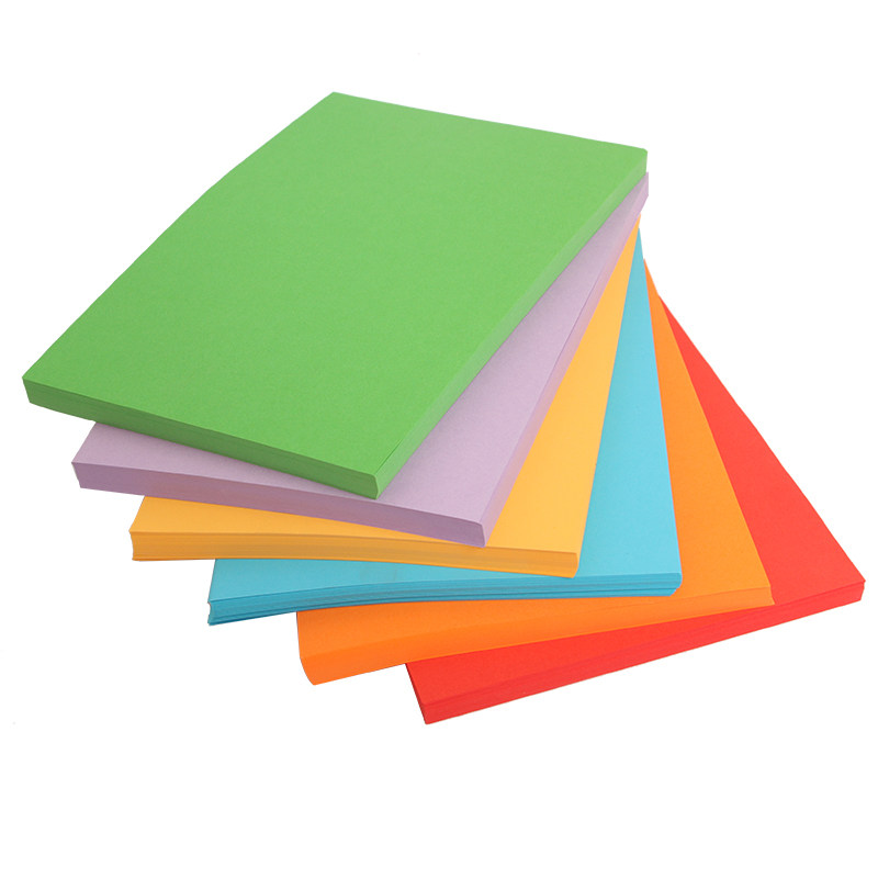 A4 color flat cardboard 120g mixed color hand-made black and white painting art paper A3 hand-printed color printing paper