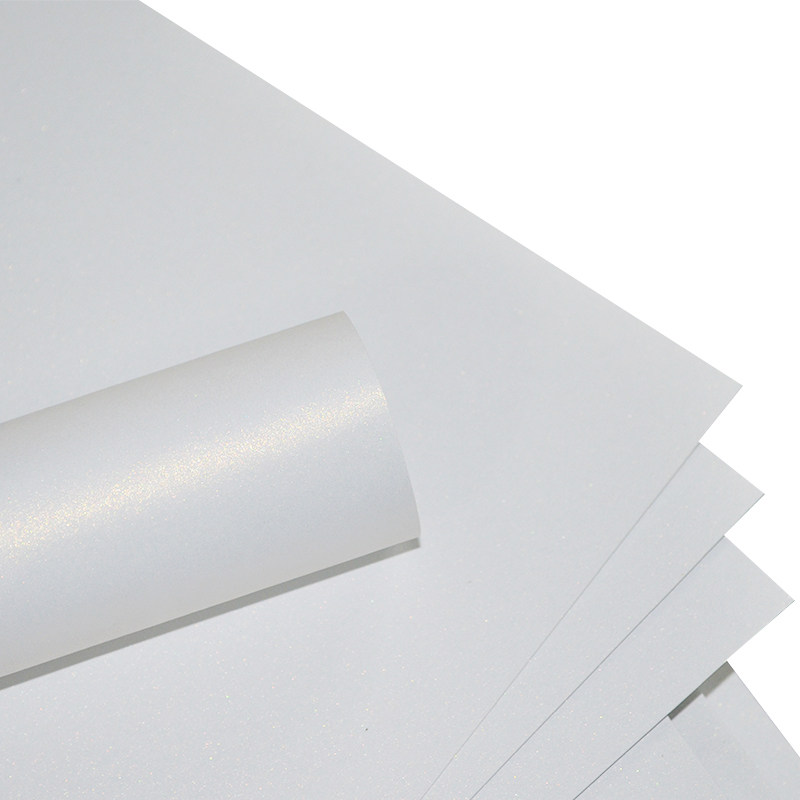 Ice white pearlescent paper A4 thick cardboard a3 business card paper ice white paper laser printing pearlescent paper cardboard special paper art