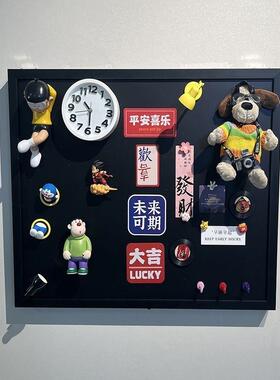 磁吸黑板电表箱盒遮挡装饰画2025新款高级感壁画免打孔配电箱盖板
