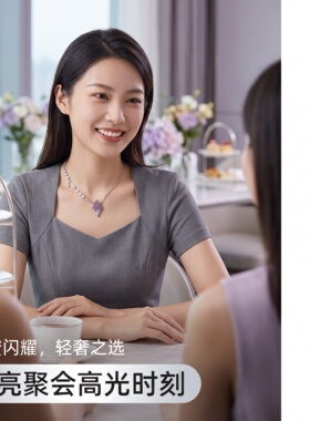kwki冰淇淋造型时尚精致项链