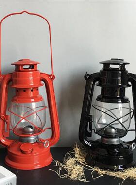 覆古怀旧老式煤油灯马灯装饰酒吧餐厅橱窗装饰展示道具工艺品