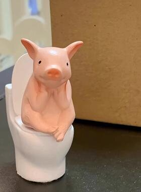【拉屎搭子】厕所摆件厕所搭子可爱桌面摆件趣味桌面厕所装饰玩偶