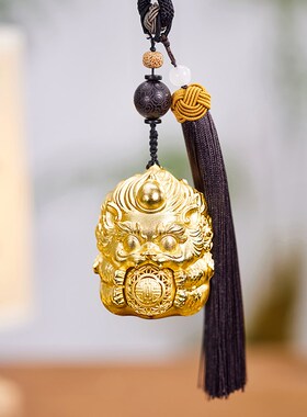 朱炳仁铜 抱富貔貅铜挂件花丝工艺品手把件招财装饰节日送礼