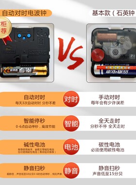 易普拉6278理石纹理挂钟客厅钟表时尚艺术时钟挂表静音扫秒石英钟