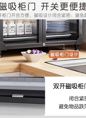 碗柜小型家用厨房碗碟收纳架放盘子筷子沥水置物架碗筷收纳盒防尘