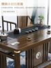 New Chinese style tea table and chair combination solid wood modern simple coffee table office tea set set integrated Zen tea making table