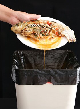 抽绳收口垃圾袋家用手提式加厚实惠装厨房背心中大号垃圾桶塑料袋