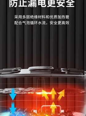 双人泡脚桶熏蒸按摩洗脚盆自动加热足浴盆家用恒温洗脚神器足疗机